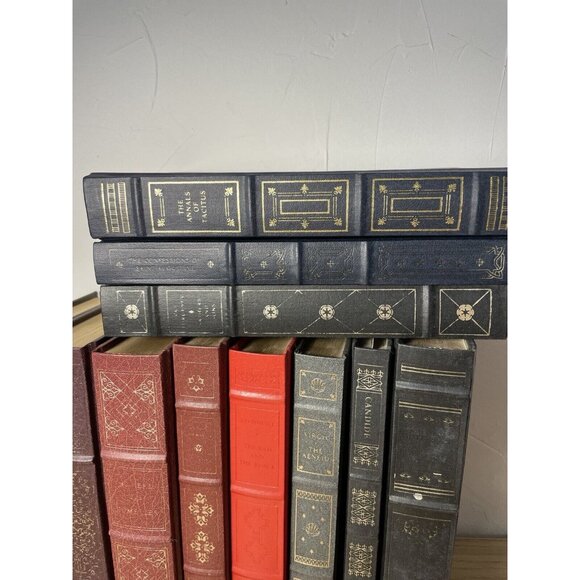 Franklin Library Lot 15 Books Leather Bound Hardcover Gold Gilt Classics Decor - Picture 6 of 14